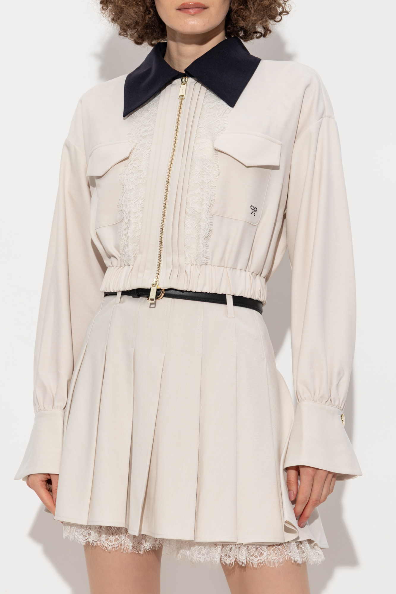 VIP【関税送料無料】希少 SELF-PORTRAIT CREAM CASUAL JACKET 6f011ac4-cb81-4e33-ba79-